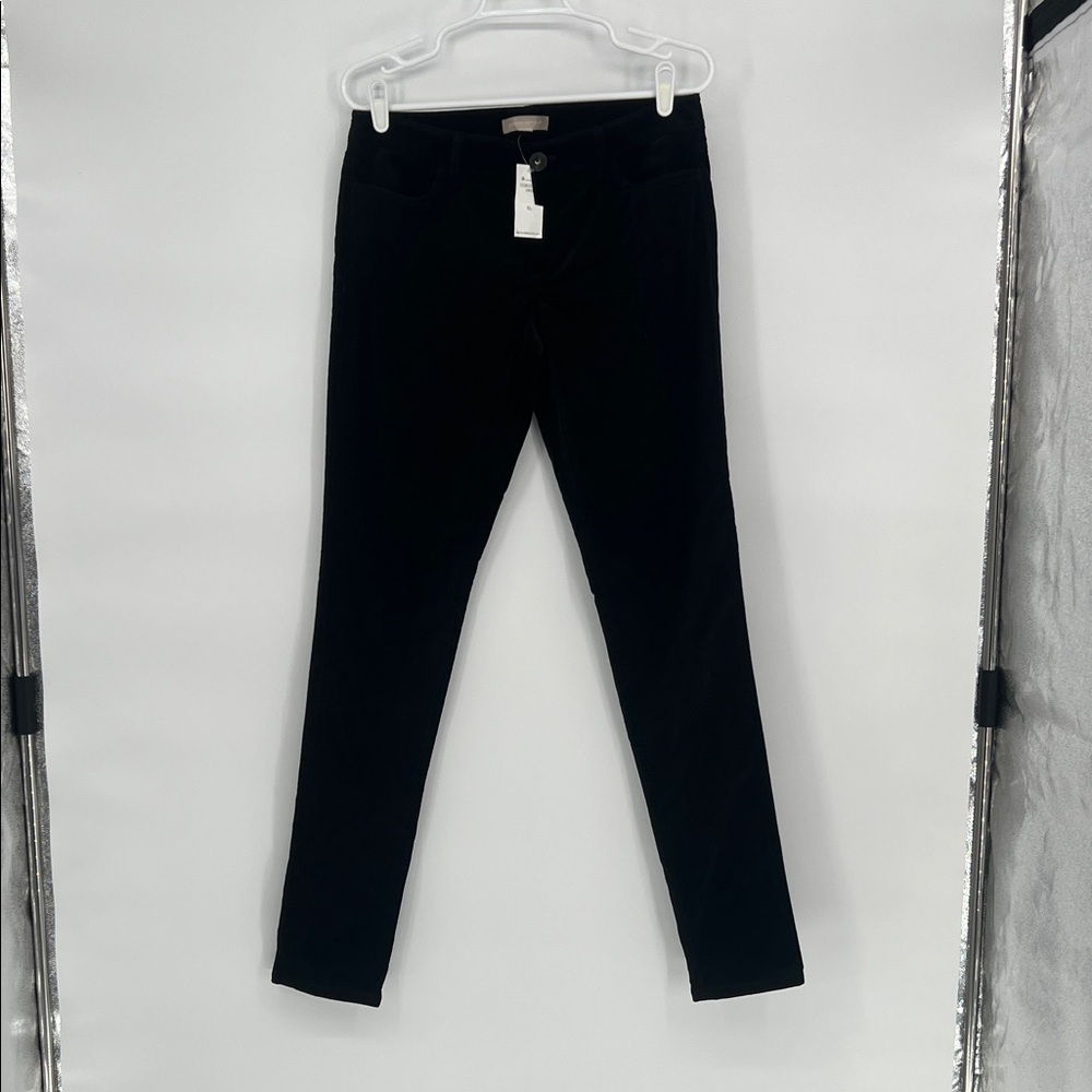 Banana Republic Women's Black Skinny Pants Velvet Size 6 Long